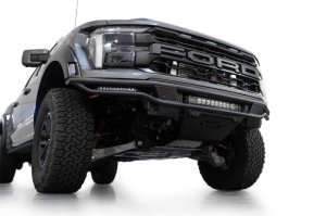 Ford F-150 Raptor Front Bumper - Addictive Desert Designs - Race Series - Hammer Black - `21-`24 Ford F-150 Raptor Front Bumper - Addictive Desert Designs - Race Series - Hammer Black - `21-`24